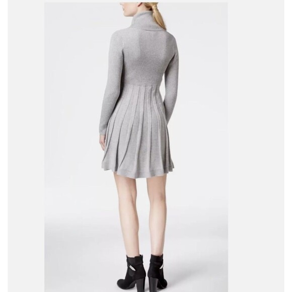 Calvin Klein Womens Fit & Flare Sweater Dress Cowl Neck Maroon Burgandy Size M - Picture 6 of 6